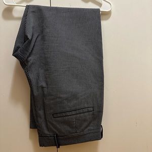 Blue pinstripe pants